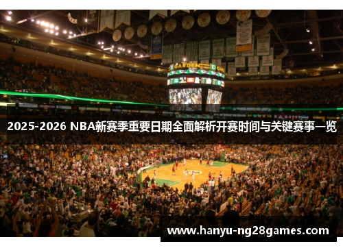 2025-2026 NBA新赛季重要日期全面解析开赛时间与关键赛事一览
